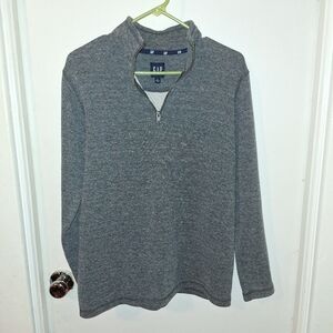 Gap Quarter zip Sweater.  Dark Gray. Size Small